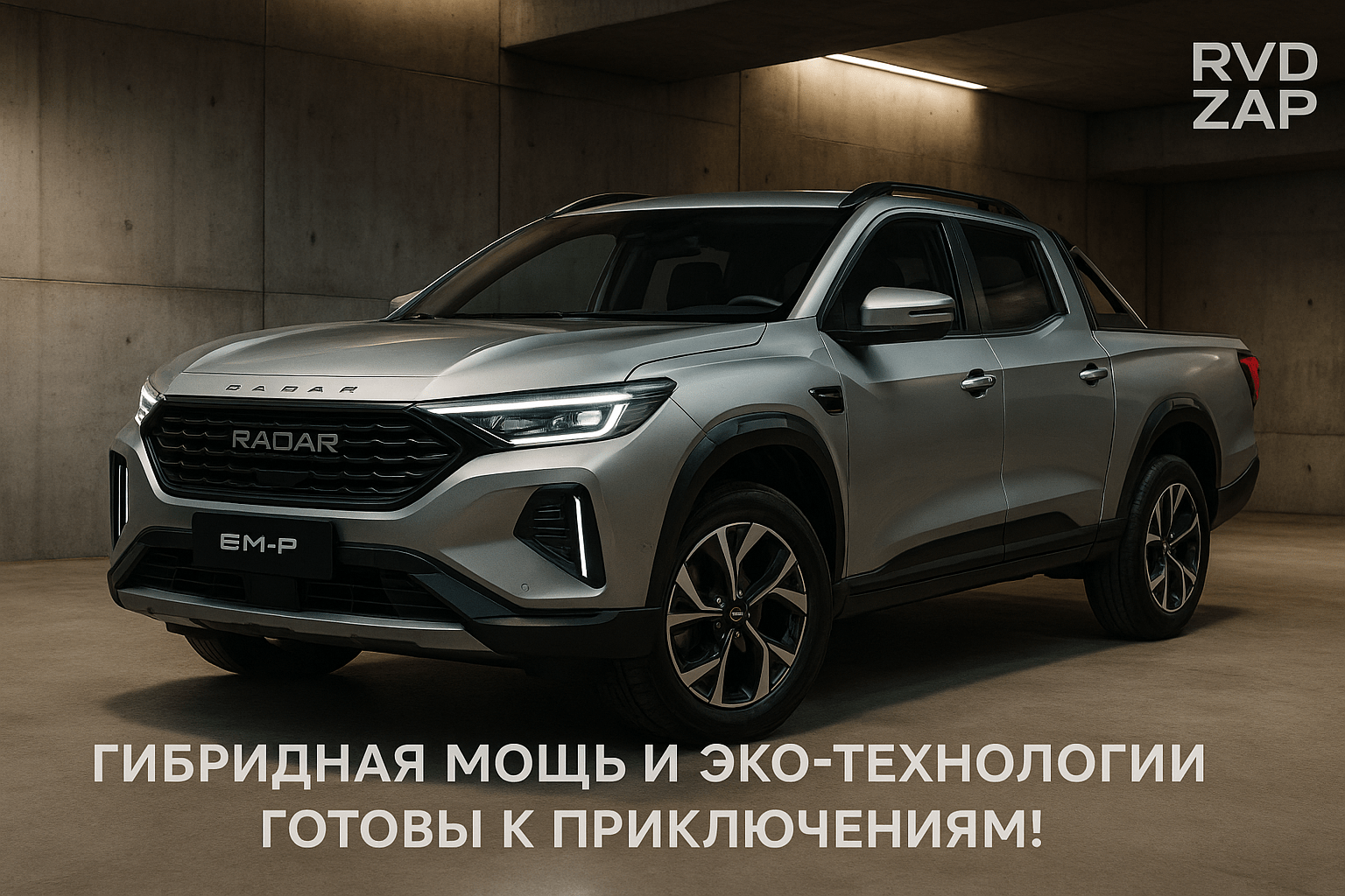 Пикап Geely Radar EM-P: мощь гибридов и эко-технологий для новых приключений