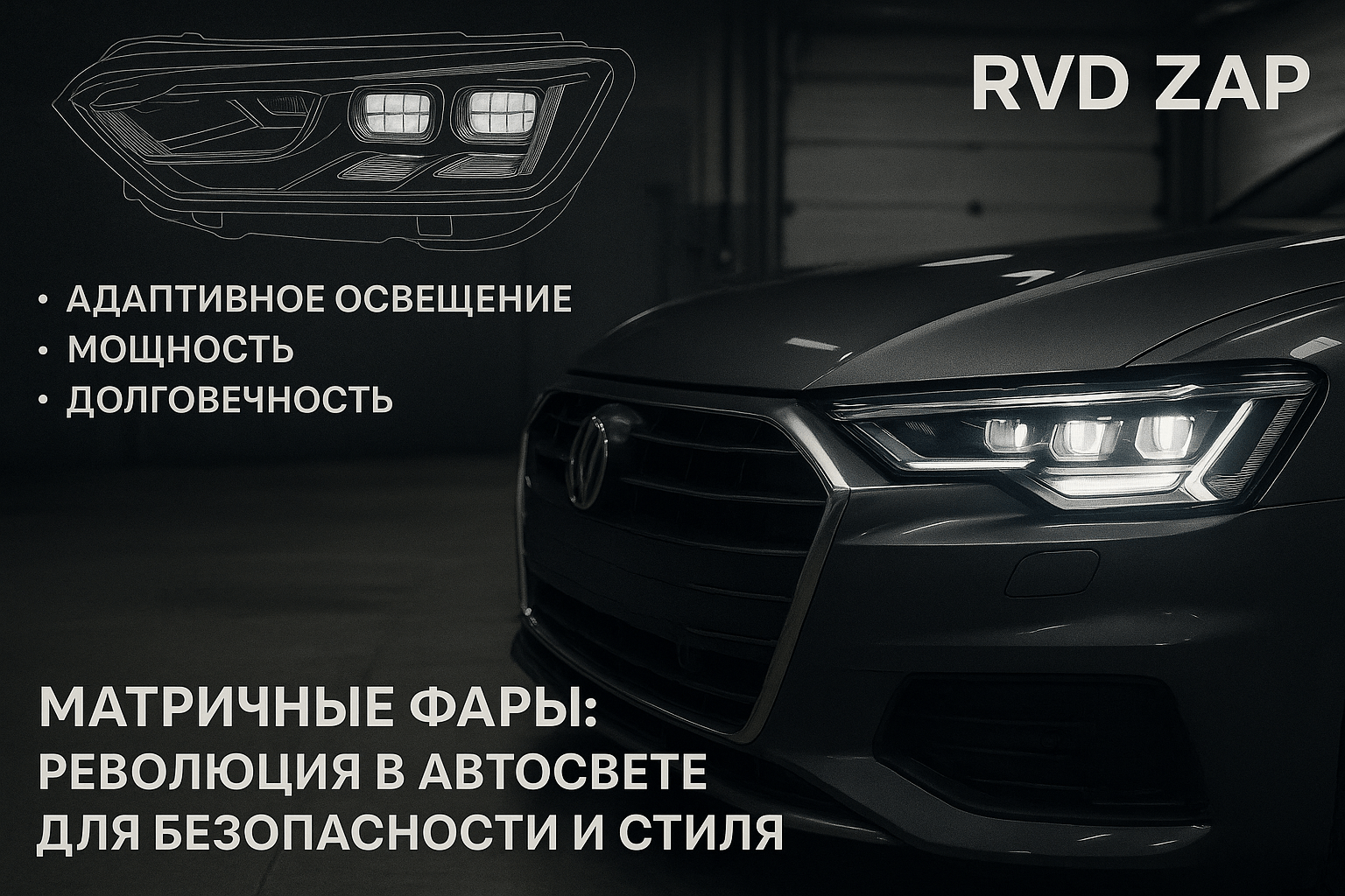 Матричные фары: революция в автосвете, меняющая стиль вождения и безопасность на дороге