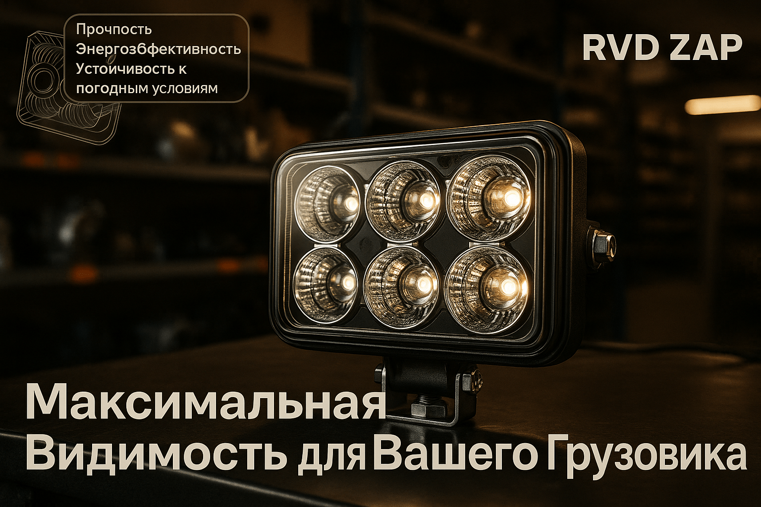 Надежные светодиодные фары для грузовиков: как выбрать идеальное освещение для безопасности на дороге