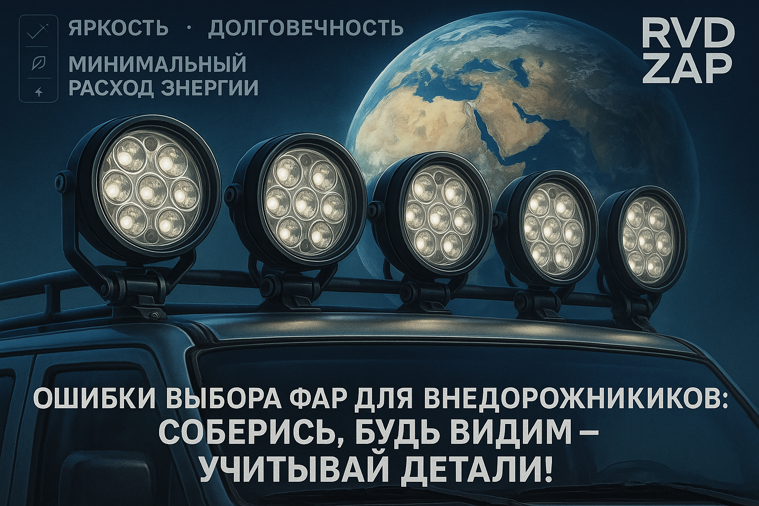 Ошибки выбора фар для внедорожников: как избежать распространённых ловушек и обеспечить безопасность на дороге