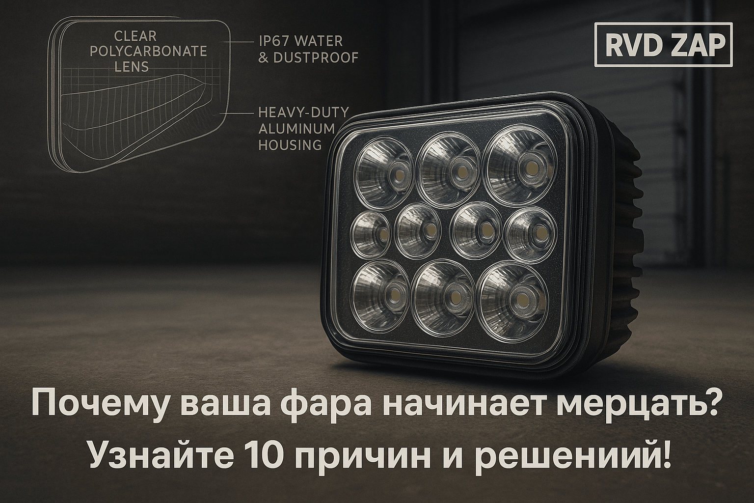 Почему светодиодные фары мерцают на холостом ходу и как это исправить: 10 ключевых причин и решений