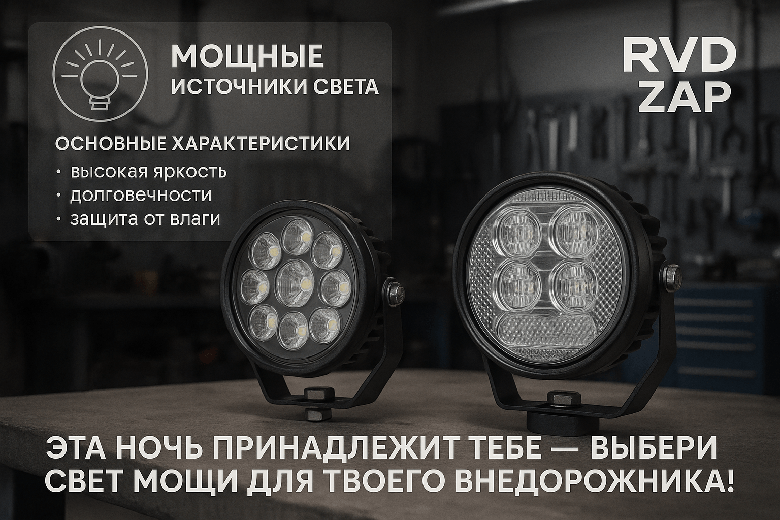 Мощные Фары для Внедорожников: Как Выбрать Идеальный Свет для Ночных Приключений