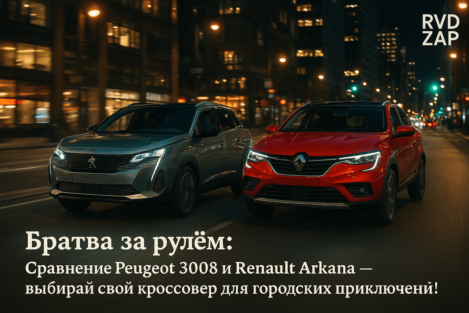 Братва за рулём: Сравнение Peugeot 3008 и Renault Arkana — какой кроссовер выбрать для городских приключений?