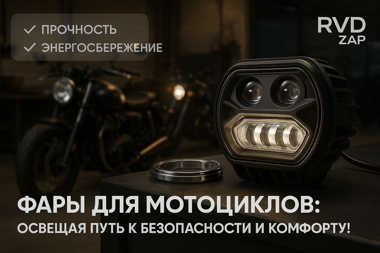 Фары для мотоциклов: Как выбрать идеальное освещение для безопасности и комфорта на дороге
