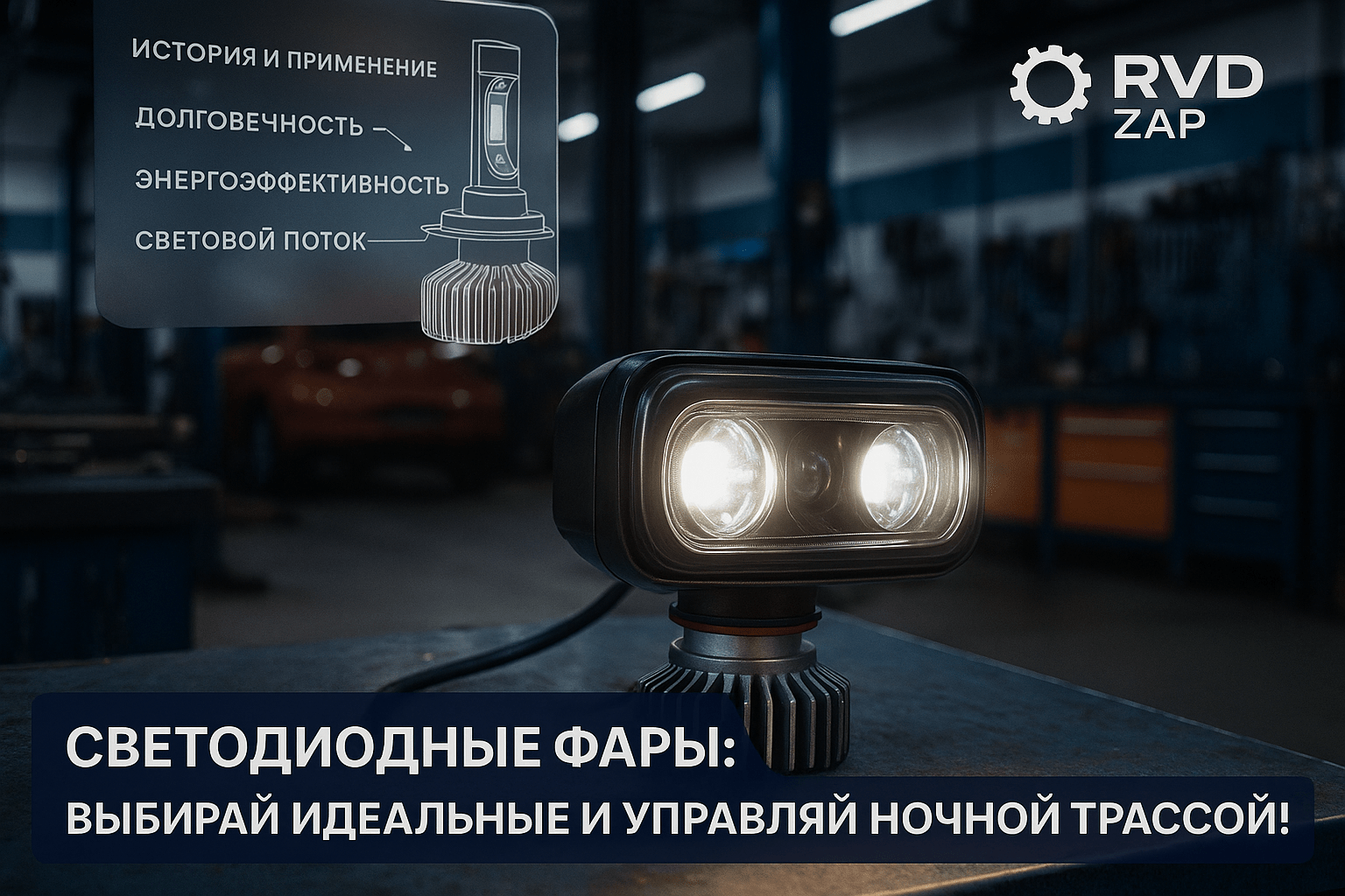 Светодиодные фары: как выбрать идеальные и установить, чтобы стать королём ночной трассы