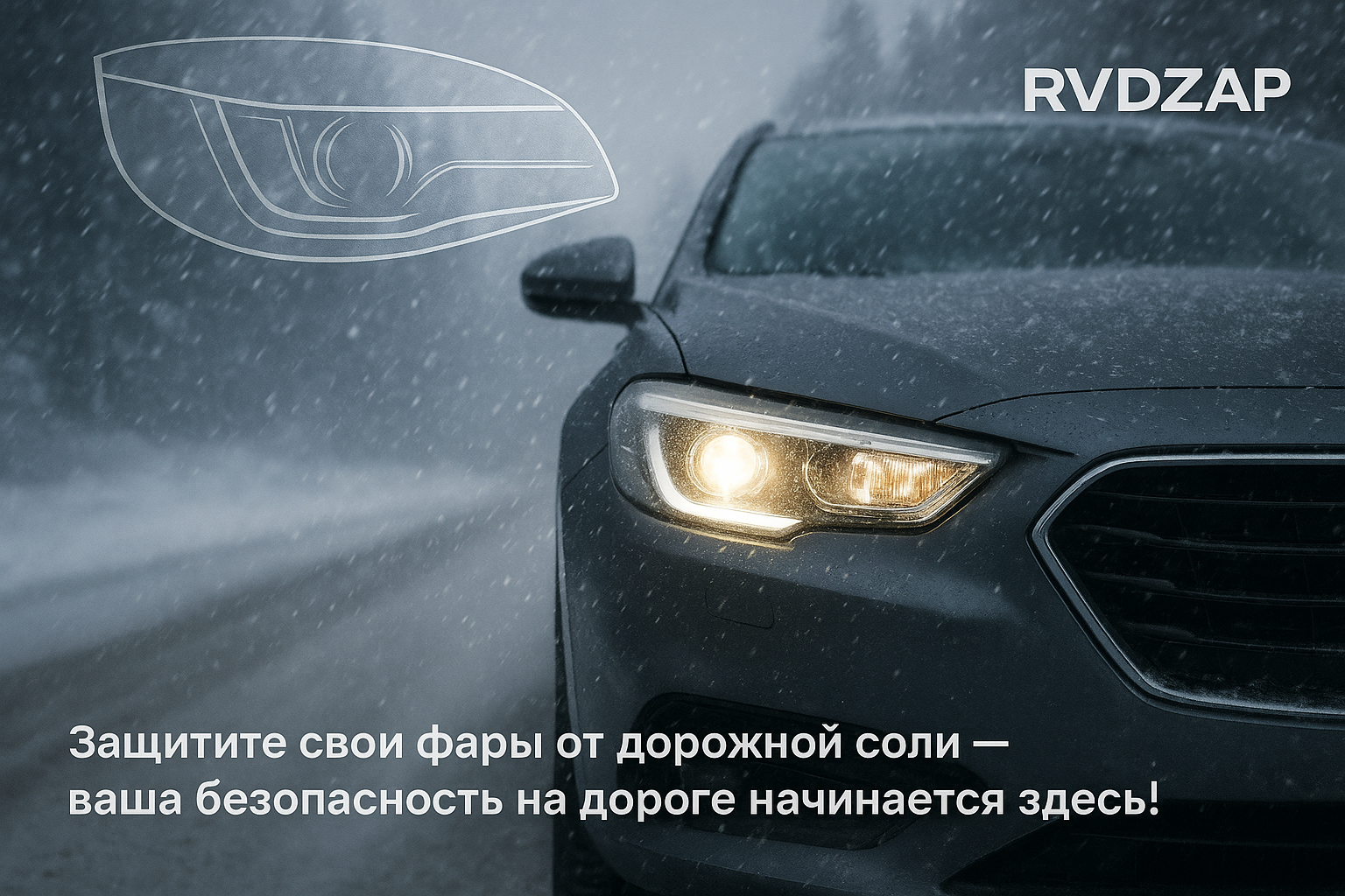 Как защитить фары автомобиля от дорожной соли зимой и обеспечить безопасность на дороге