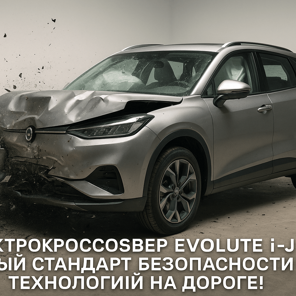 Электрокроссовер Evolute i-Jet: новый стандарт безопасности и технологий на дороге!