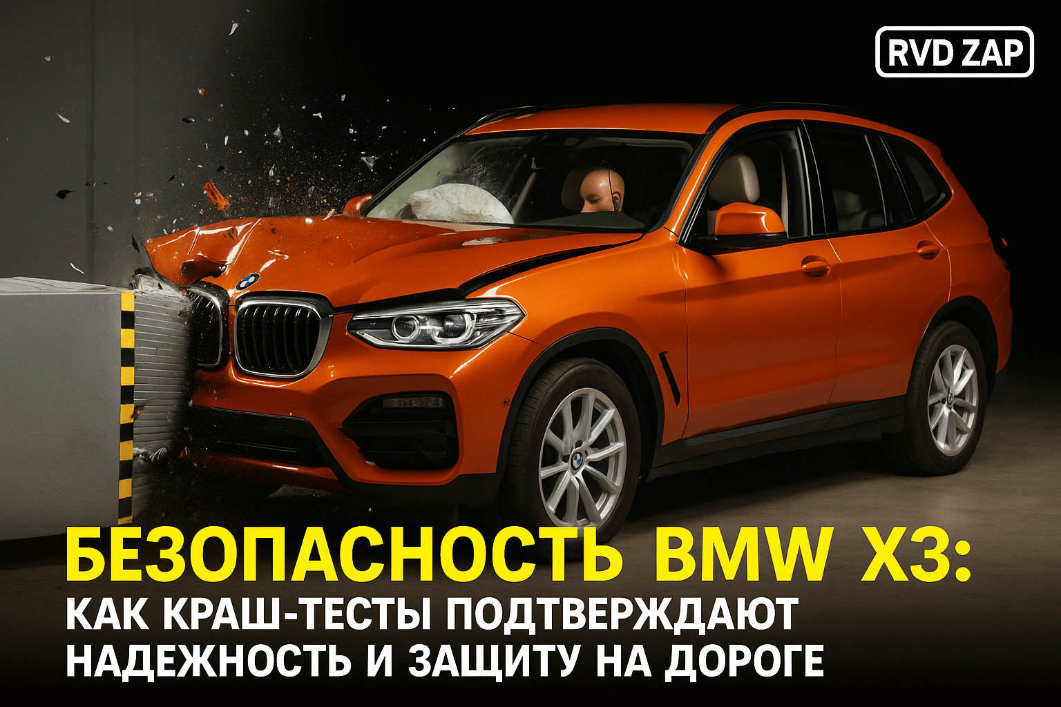 Безопасность BMW X3: Как краш-тесты подтверждают надежность и защиту на дороге