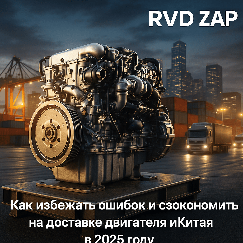 Доставка двигателя из Китая: как избежать ошибок и сэкономить на каждом этапе в 2025 году