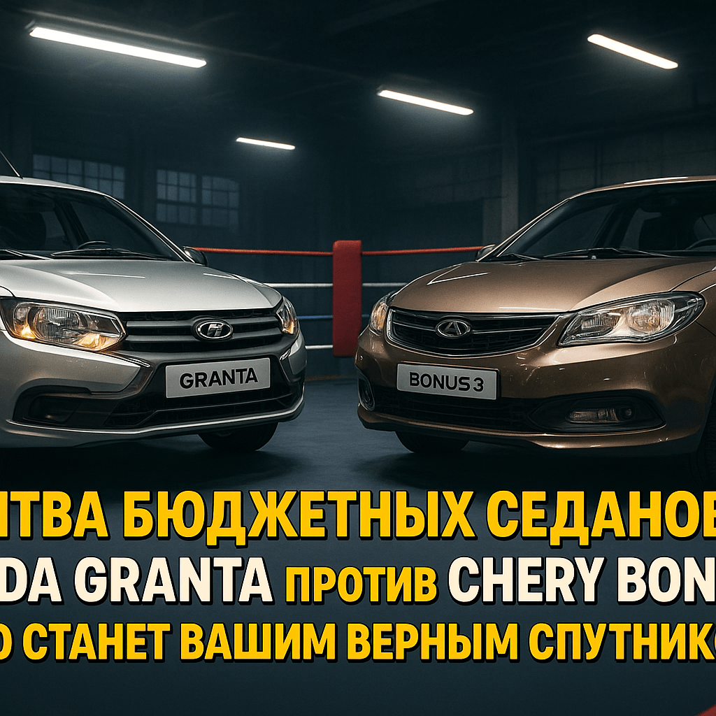 Битва бюджетных седанов: Lada Granta vs Chery Bonus - как выбрать верного спутника на дороге?