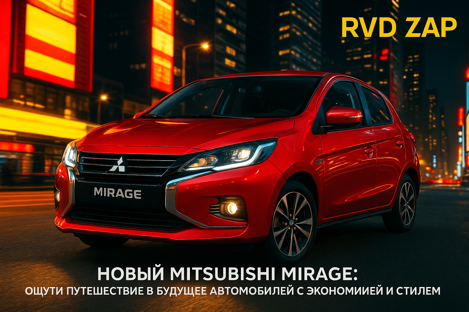 Новый Mitsubishi Mirage: Ощути Путешествие в Будущее Автомобилей с Экономией и Стилем