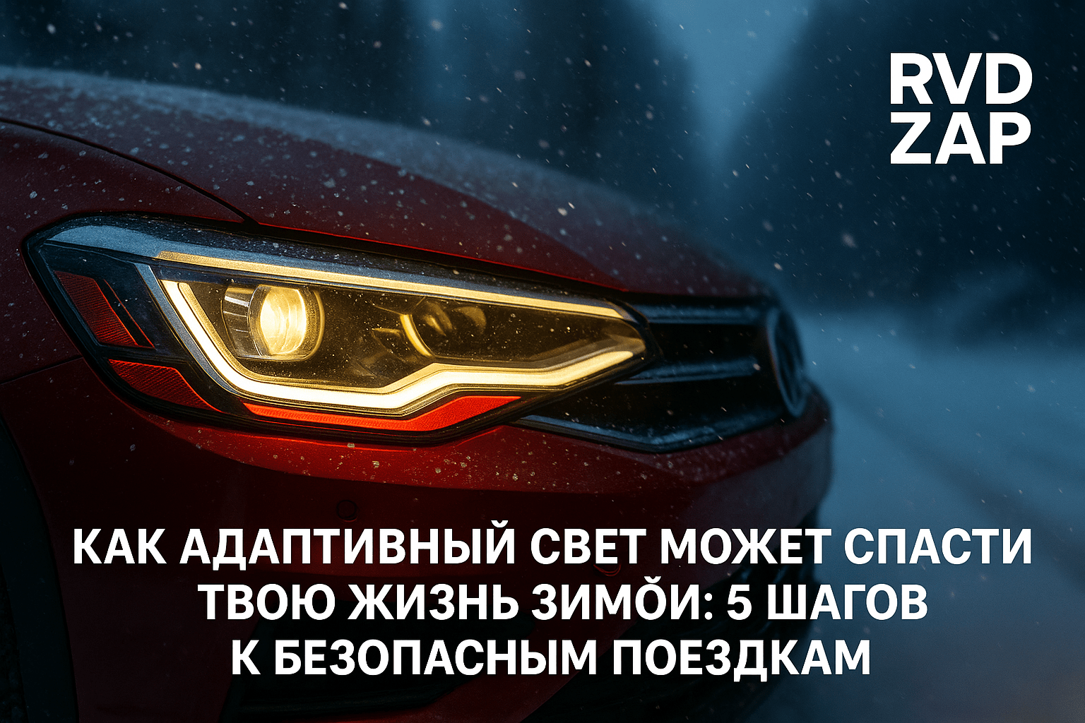Как адаптивный свет может спасти твою жизнь зимой: 5 шагов к безопасным поездкам