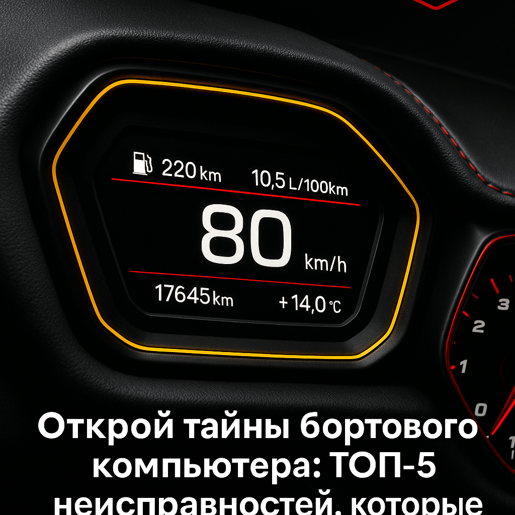 Открой тайны бортового компьютера: ТОП-5 неисправностей, которые могут сломать поездку!