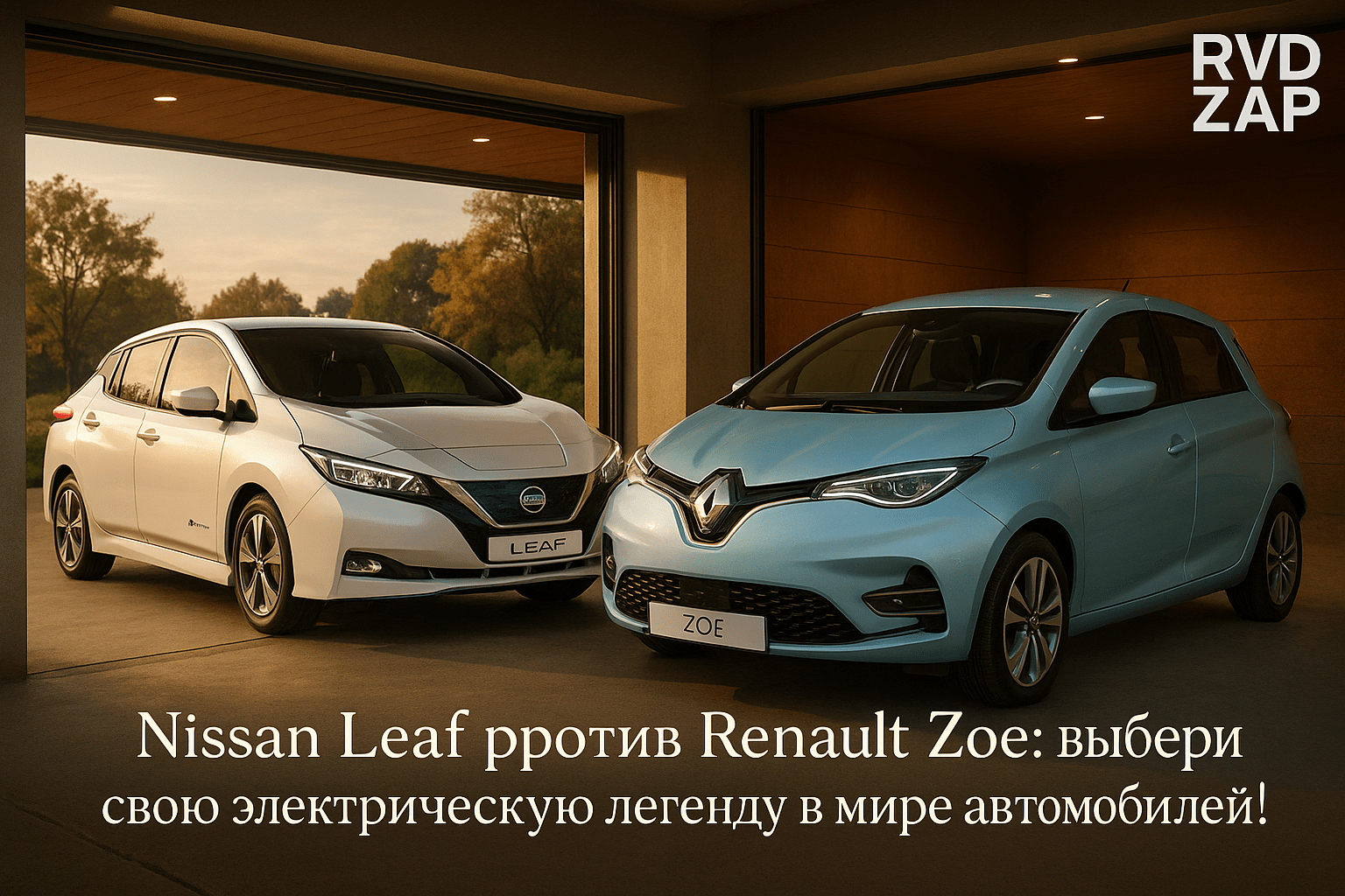 Nissan Leaf против Renault Zoe: выбери свою электрическую легенду в мире автомобилей!