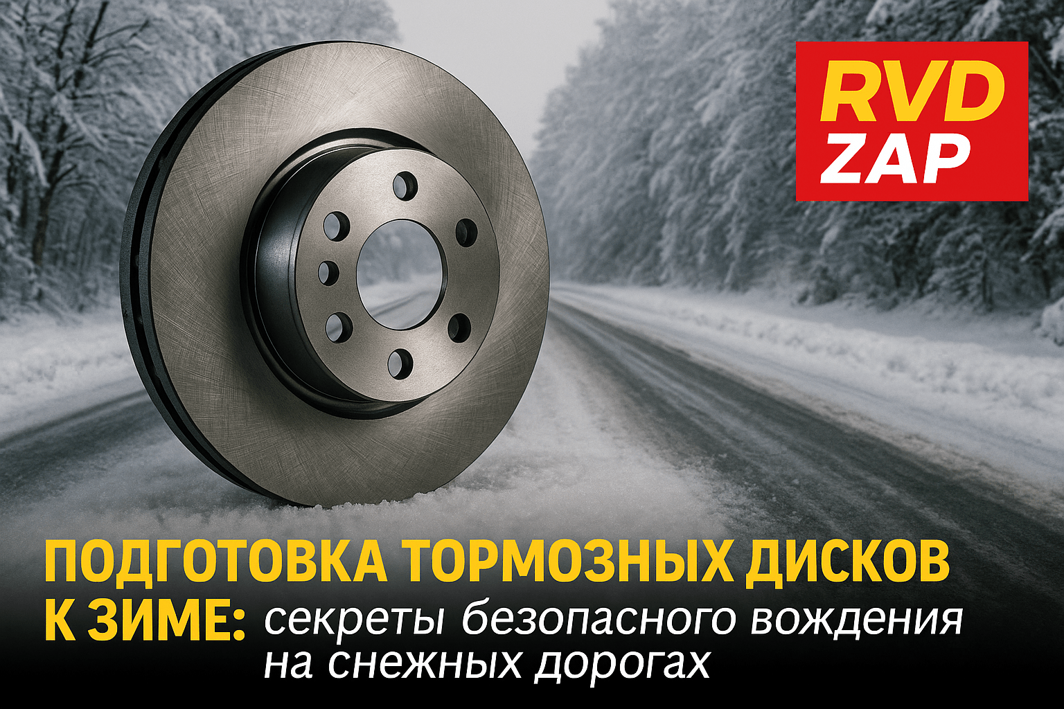 Подготовка тормозных дисков к зиме: секреты безопасного вождения на снежных дорогах