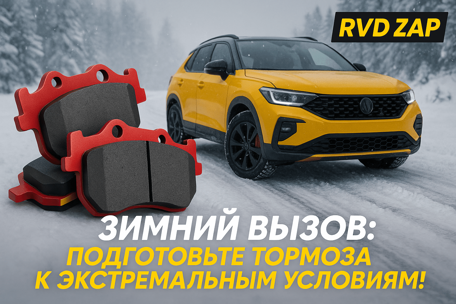 Зимний вызов: Как подготовить тормоза и автомобиль для экстремальных дорожных условий