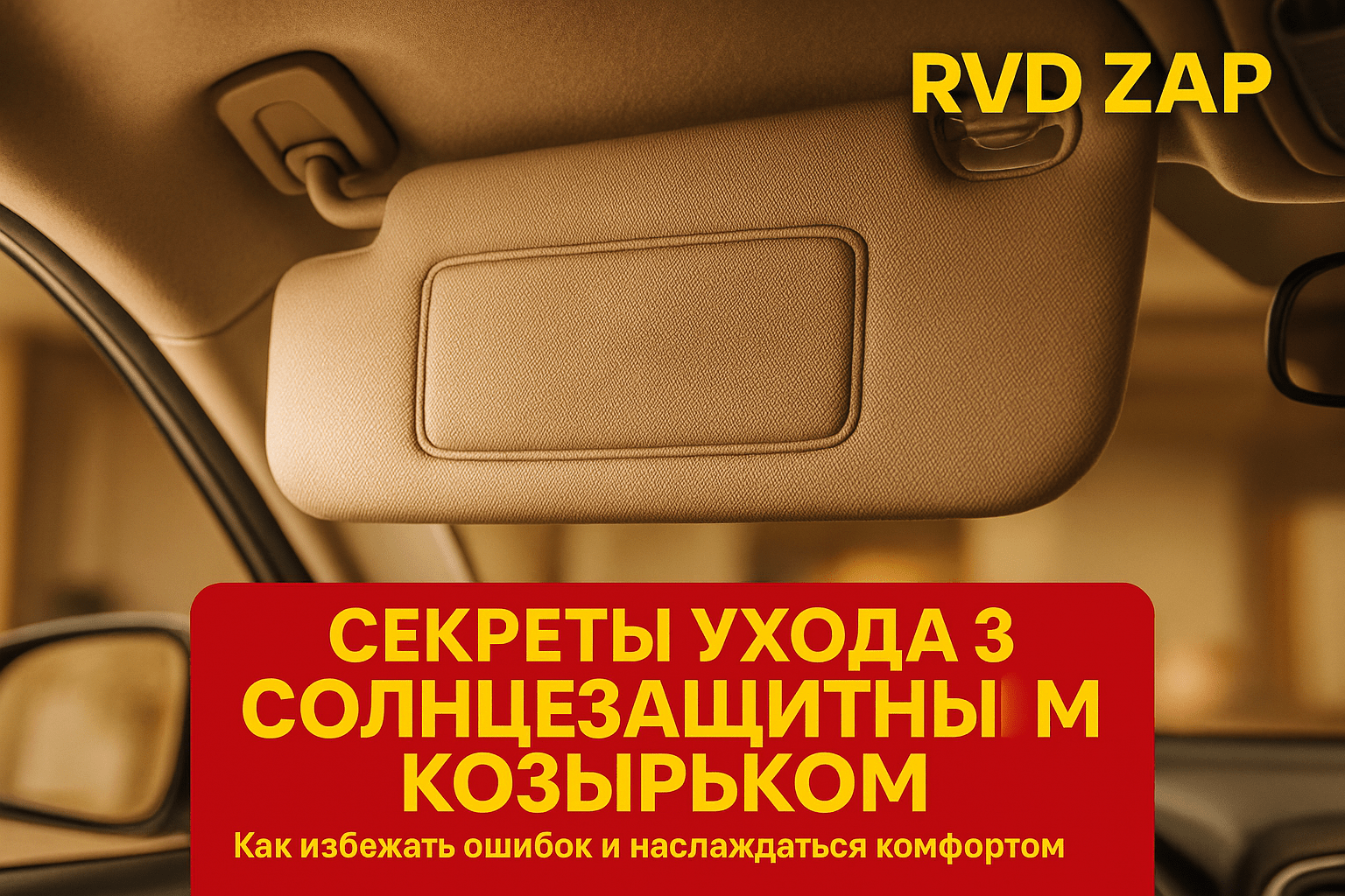 Секреты правильного ухода за солнцезащитным козырьком: как избежать проблем и сохранить комфорт в дороге