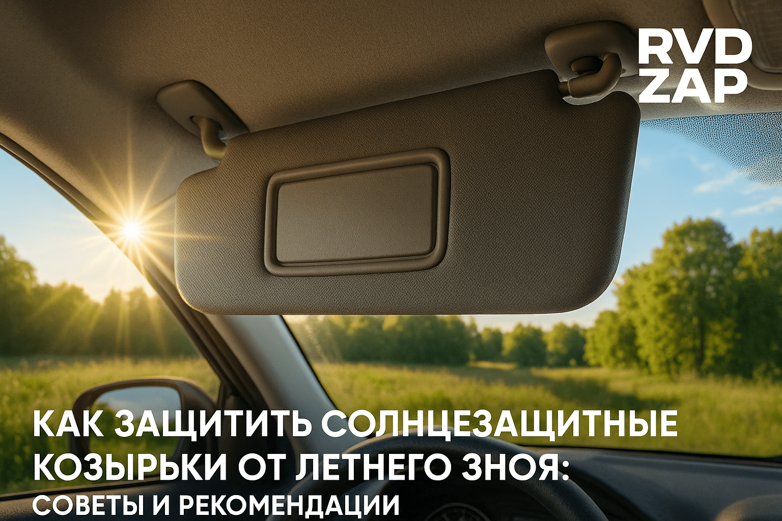 Как защитить солнцезащитные козырьки автомобиля от летнего зноя: советы и рекомендации