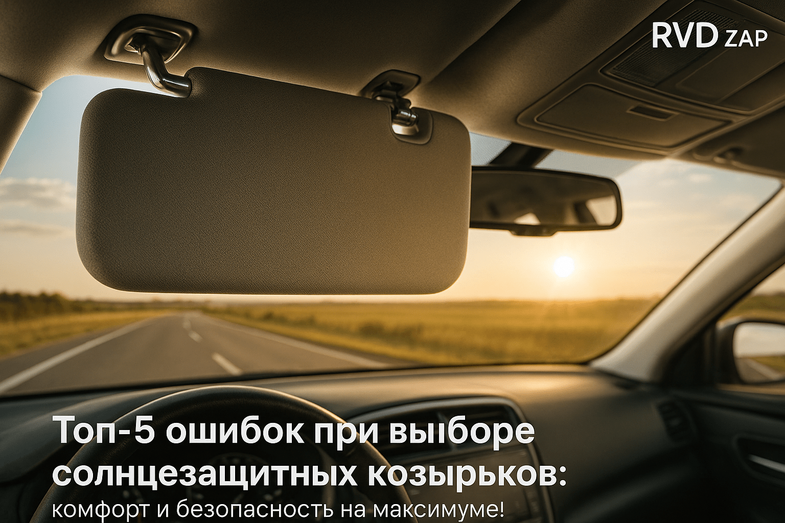 Топ-5 ошибок при выборе солнцезащитных козырьков: как не потерять комфорт и безопасность на дороге