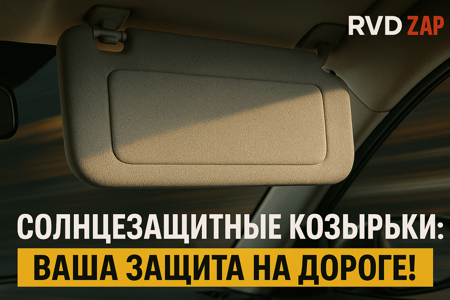 Солнцезащитные козырьки: как они делают поездку безопаснее и комфортнее в любое время года