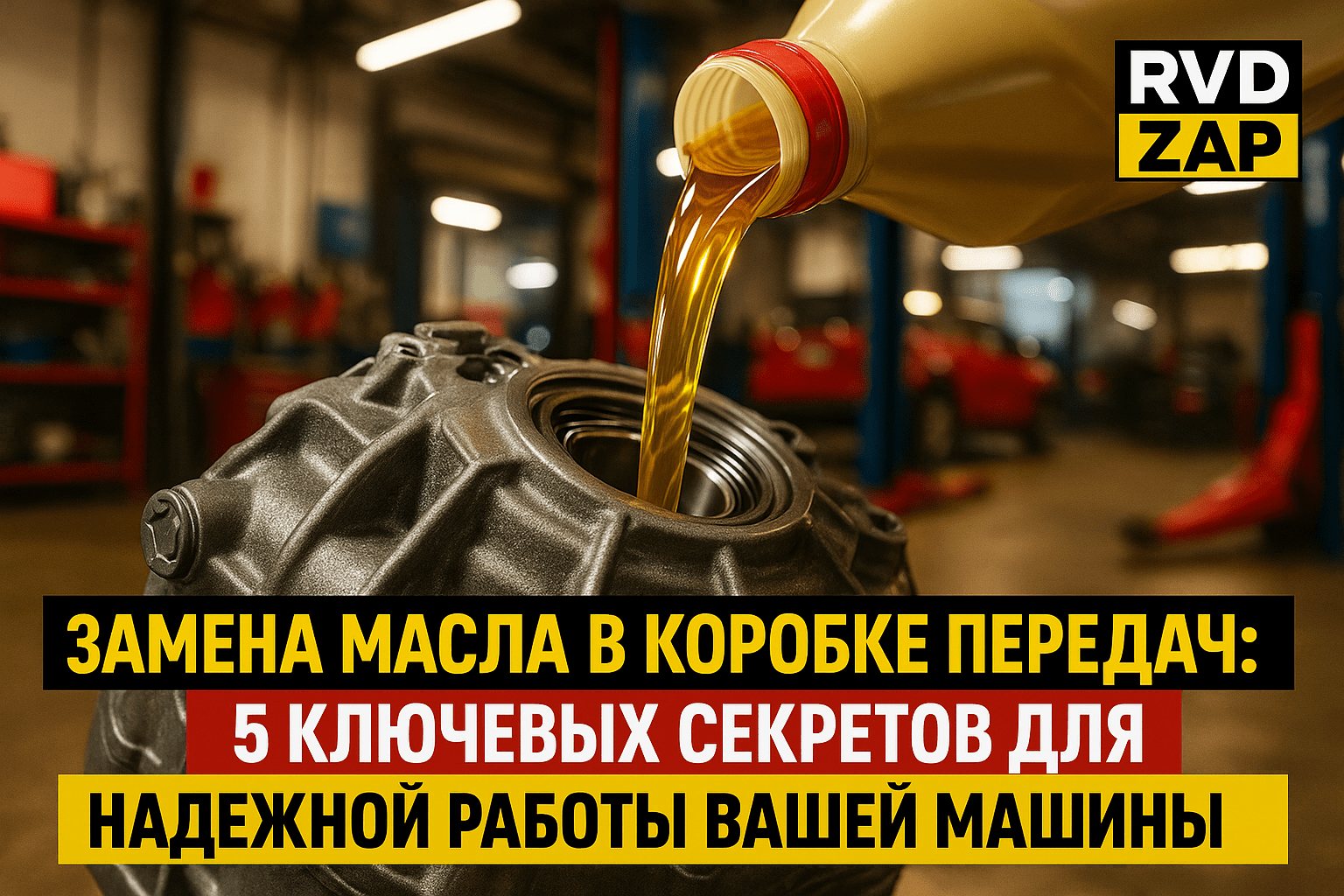 Замена масла в коробке передач: 5 ключевых секретов для долговечной и надежной работы вашей машины