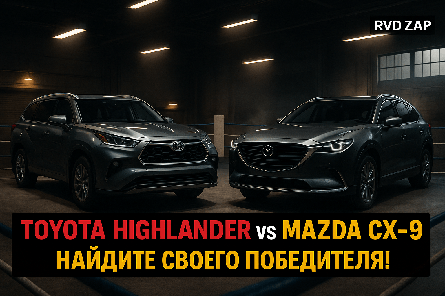 Какой SUV выбрать: Toyota Highlander или Mazda CX-9? Сравните, чтобы определиться!