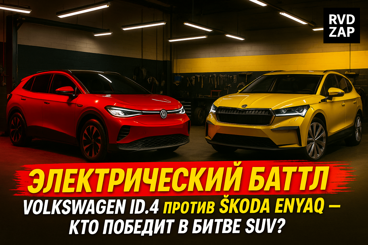 Электрический баттл: Volkswagen ID.4 против Škoda Enyaq — кто победит в битве SUV?