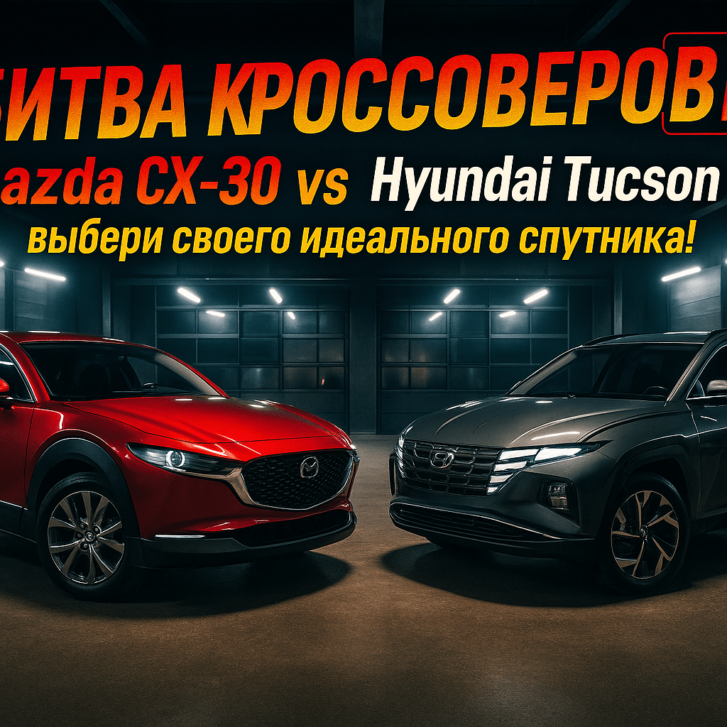 Битва кроссоверов: Mazda CX-30 против Hyundai Tucson — какой выбрать для идеального приключения?