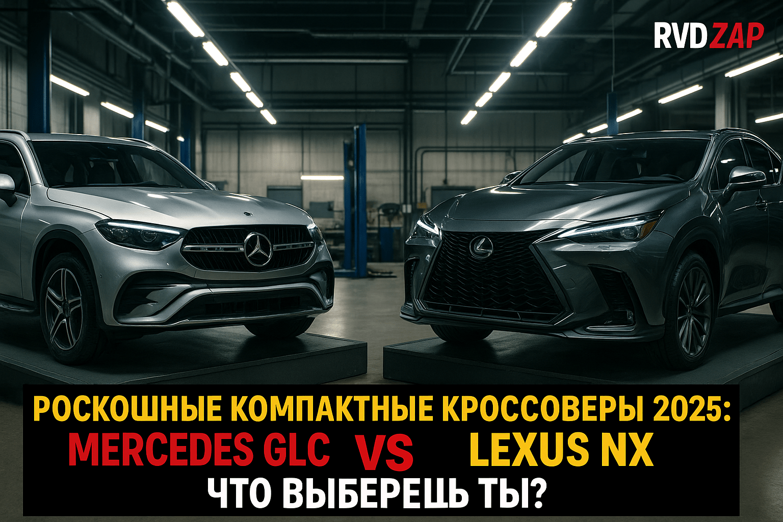 Роскошные компактные кроссоверы 2025: Mercedes GLC или Lexus NX - что выберешь ты?