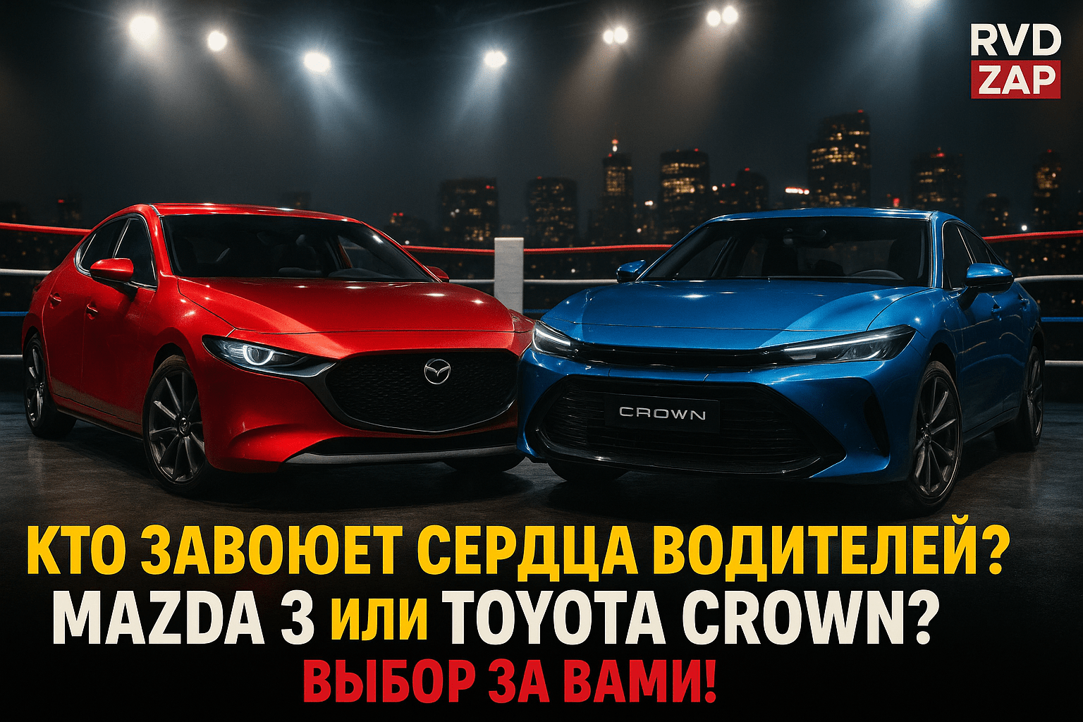 Сравнение Mazda 3 и Toyota Crown 2025: какой автомобиль завоюет сердца водителей?
