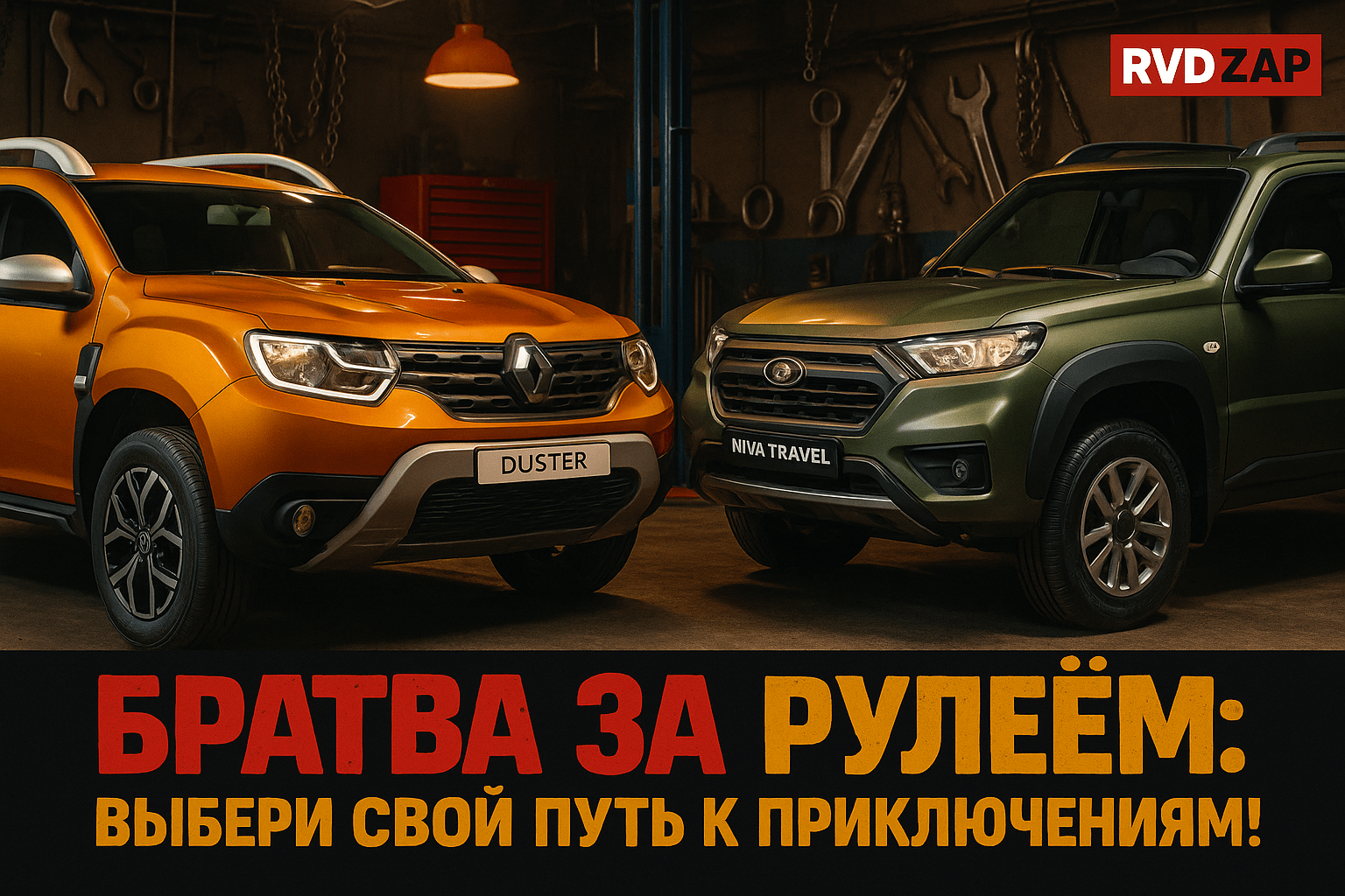 Братва за рулём: Renault Duster против Lada Niva Travel — выбери свой путь к приключениям!