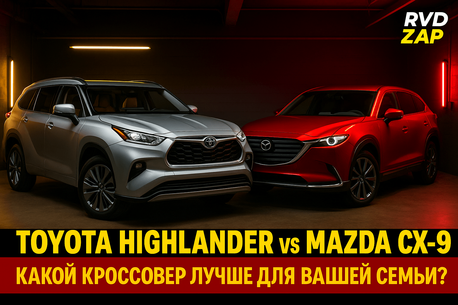 Toyota Highlander или Mazda CX-9: Какой кроссовер лучше выбрать для семьи и комфорта?