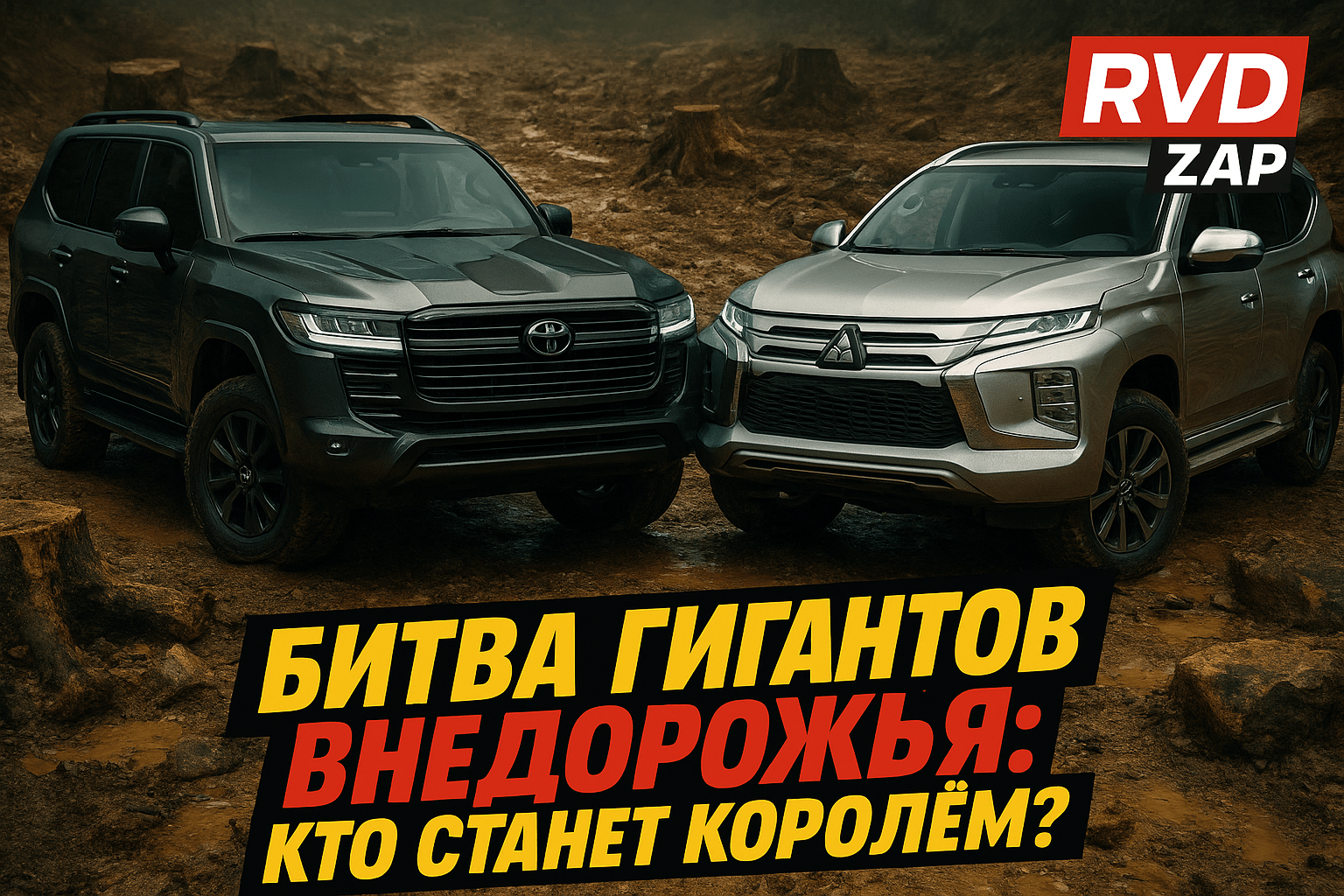 Битва гигантов внедорожья: сравнение Toyota Land Cruiser Prado 2025 и Mitsubishi Pajero Sport 2025 — кто станет королём бездорожья?