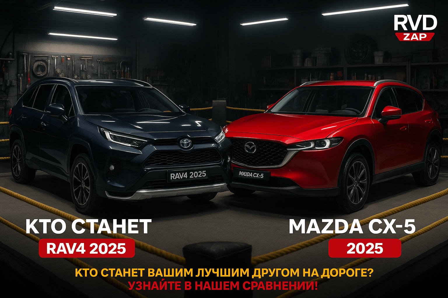 Сравнение Toyota RAV4 и Mazda CX-5 2025: какой кроссовер идеально подойдет для вашего гаража?