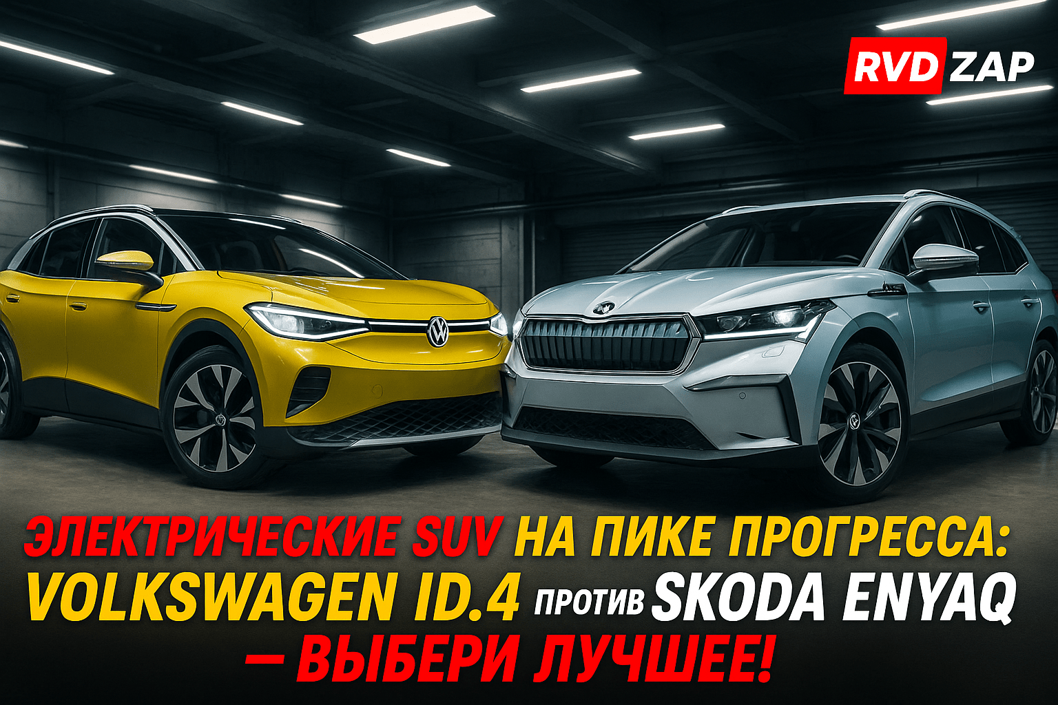 Электрические SUV на пике прогресса: сравниваем Volkswagen ID.4 и Skoda Enyaq для идеального выбора!