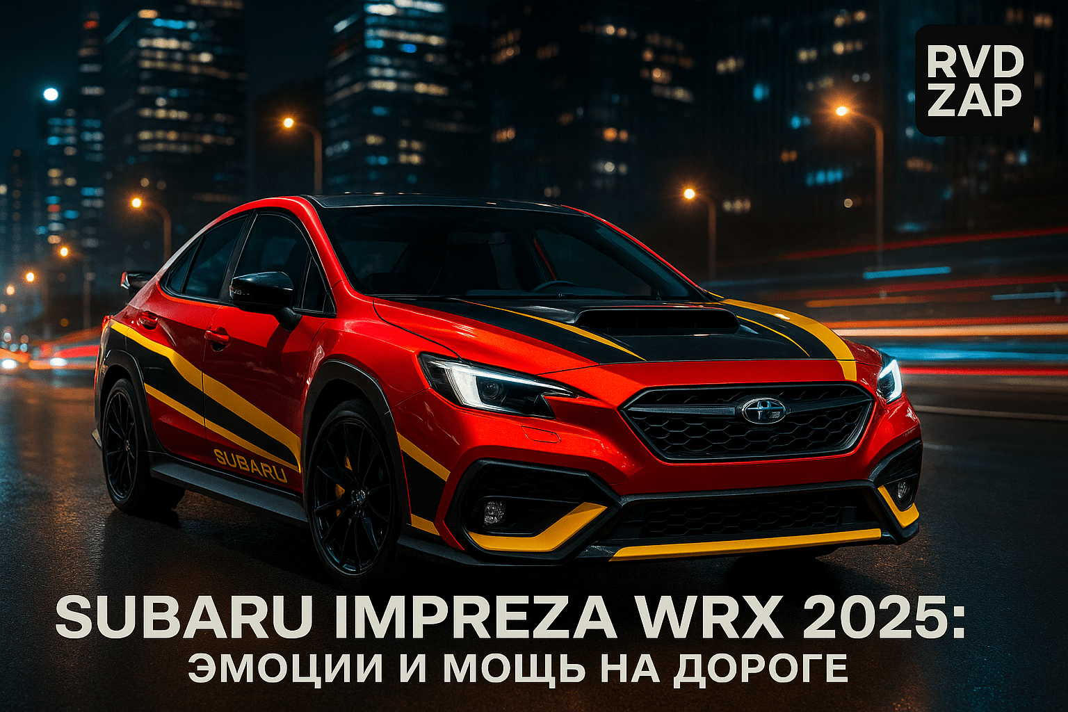 Subaru Impreza WRX 2025: Эмоции и Мощь на Дороге, Которые Не Оставят Равнодушными