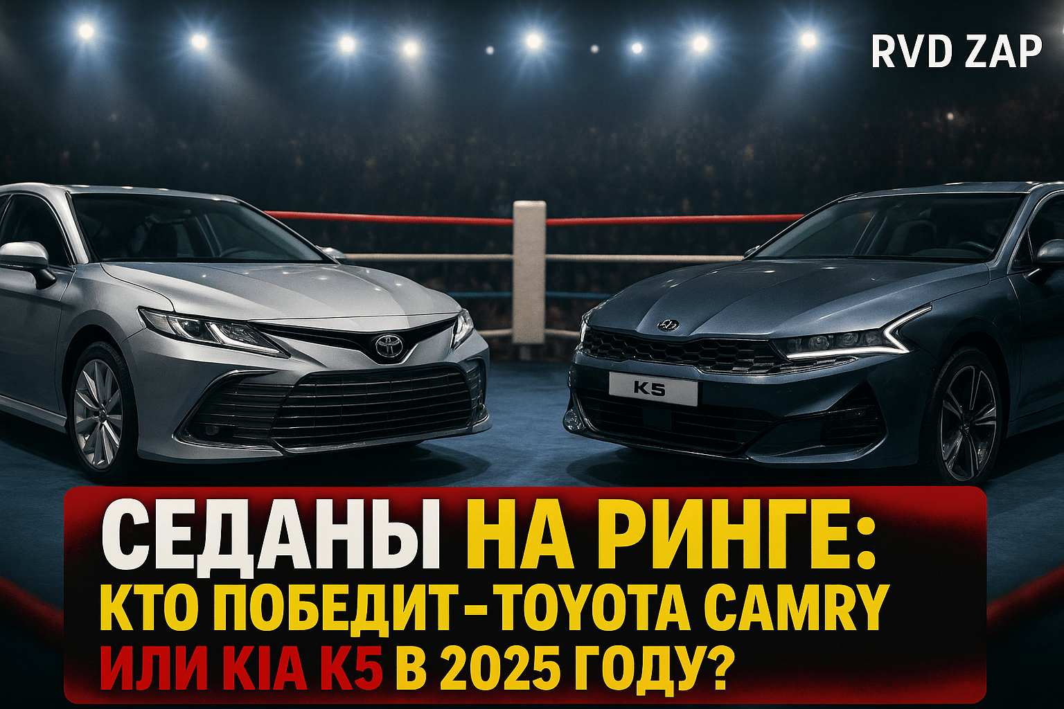 Седаны на ринге: кто победит в битве Toyota Camry и Kia K5 в 2025 году?