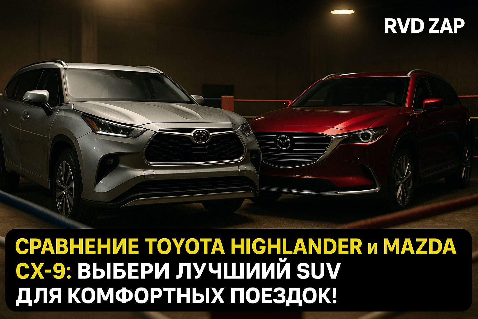 Сравнение Toyota Highlander и Mazda CX-9: как выбрать идеальный SUV для комфортных поездок?