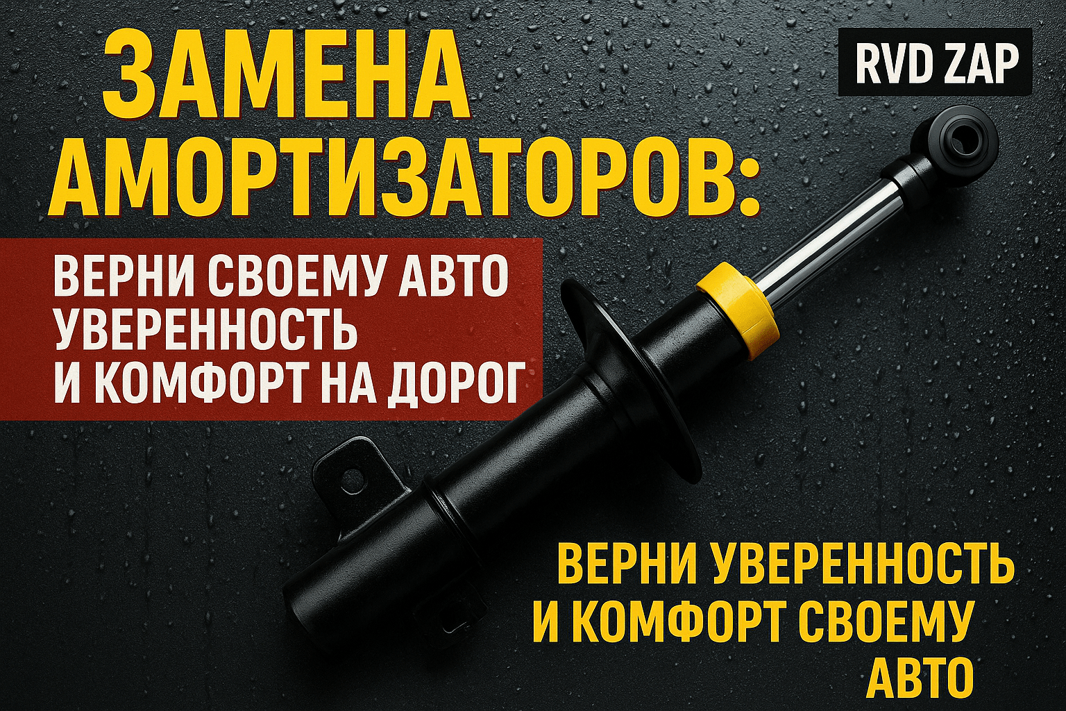 Замена амортизаторов: верни своему авто уверенность и комфорт на дороге!