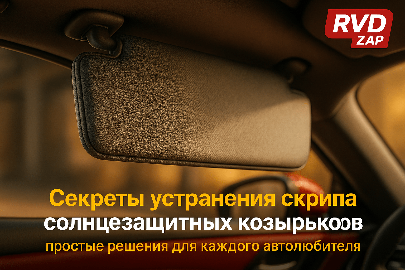 Секреты устранения скрипа солнцезащитных козырьков: простые решения для каждого автолюбителя