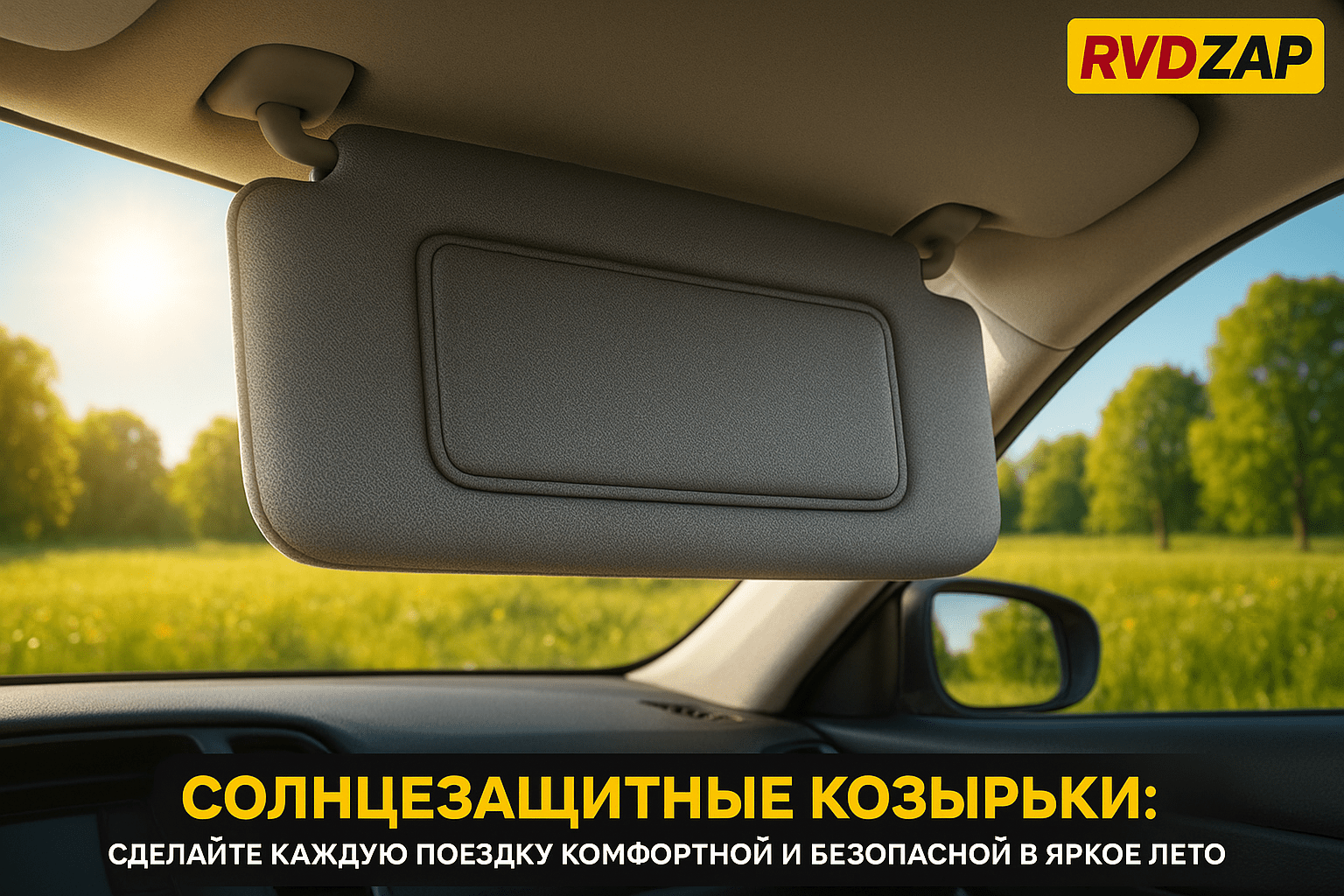 Солнцезащитные козырьки: как сделать каждую поездку комфортной и безопасной в яркое лето