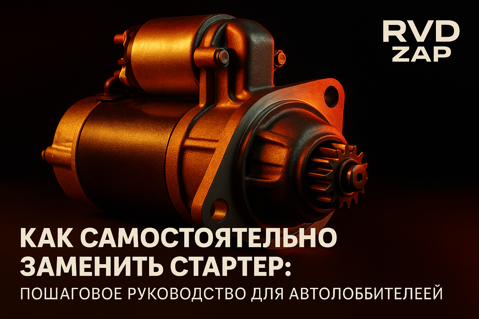 Как самостоятельно заменить стартер: пошаговое руководство для автолюбителей
