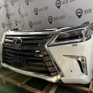Ноускат Lexus LX 570 J200 (2015-2023) в отличном состоянии. Комплект: бампер, фары, радиатор, решетка, вентилятор.