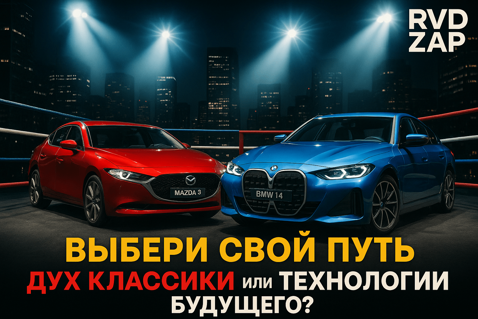 Mazda 3 2025 против BMW i4 2025: Какой автомобиль выберешь ты — Дух классики или Технологии будущего?