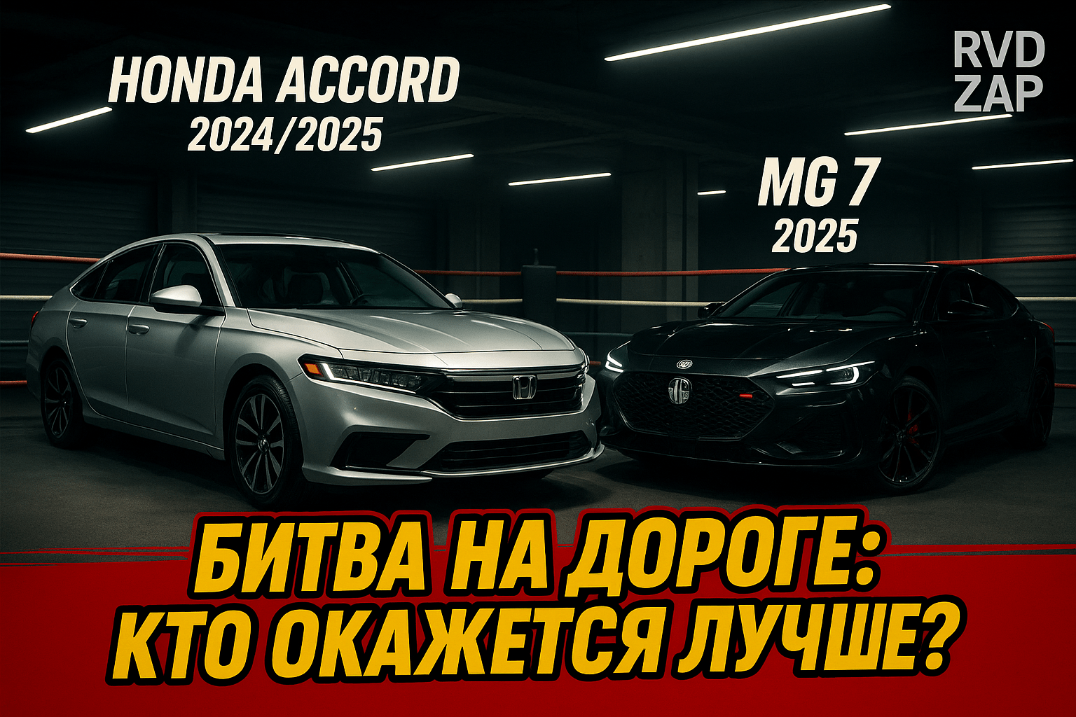Сравнение Honda Accord 2024-2025 и MG 7 2025: кто лучший седан для автолюбителей?
