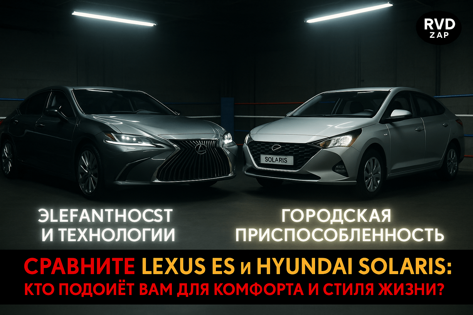 Сравните Lexus ES и Hyundai Solaris: какой из них подойдет вам для комфорта и стиля жизни?
