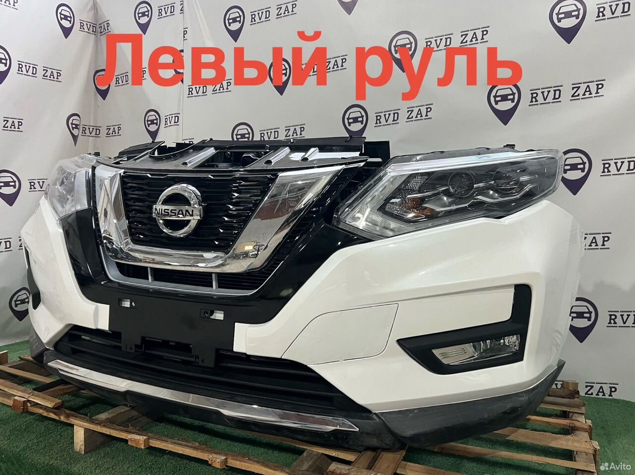 Ноускат Nissan X-Trail T32 (2017-2025) в отличном состоянии. В наличии: бампер, фары, радиатор, решетка.