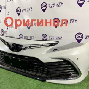 Бампер передний Toyota Camry XV70 рестайлинг 2020-2025, оригинал, в хорошем состоянии. Доставка любым ТК.